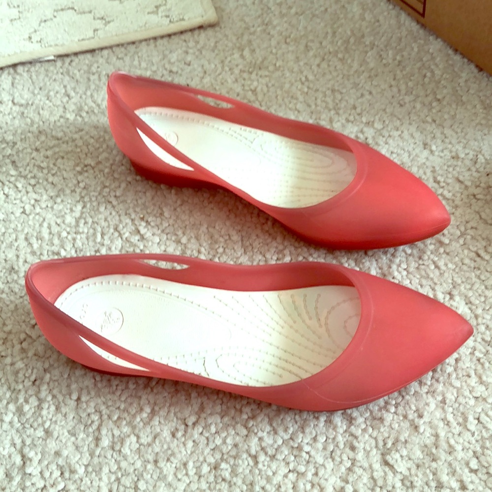 Crocs Rio Flats Pink 6W